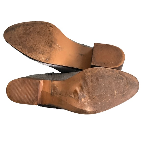 LAST CHANCE Catherine Malandrino Vegan Leather Snakeskin Double Zip Bootie - Picture 9 of 13